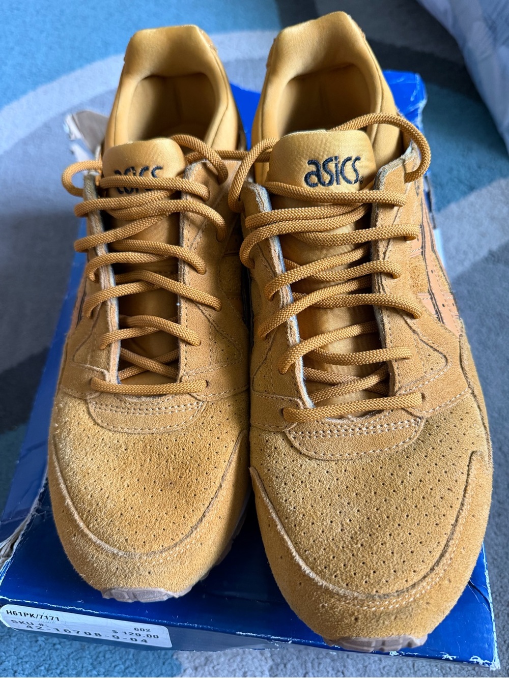 Asics Men’s Suede Athletic Sneakers in Wheat/Yellow